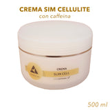Crema Slim cellulite con caffeina professionale da 500 ml Keopalia made in Italy